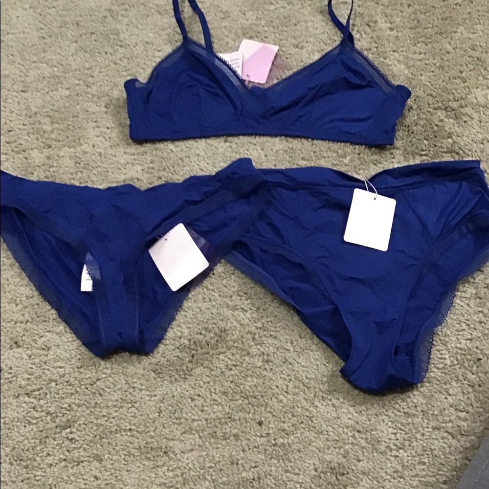 Savage Fenty Unlined microfiber bralette trio